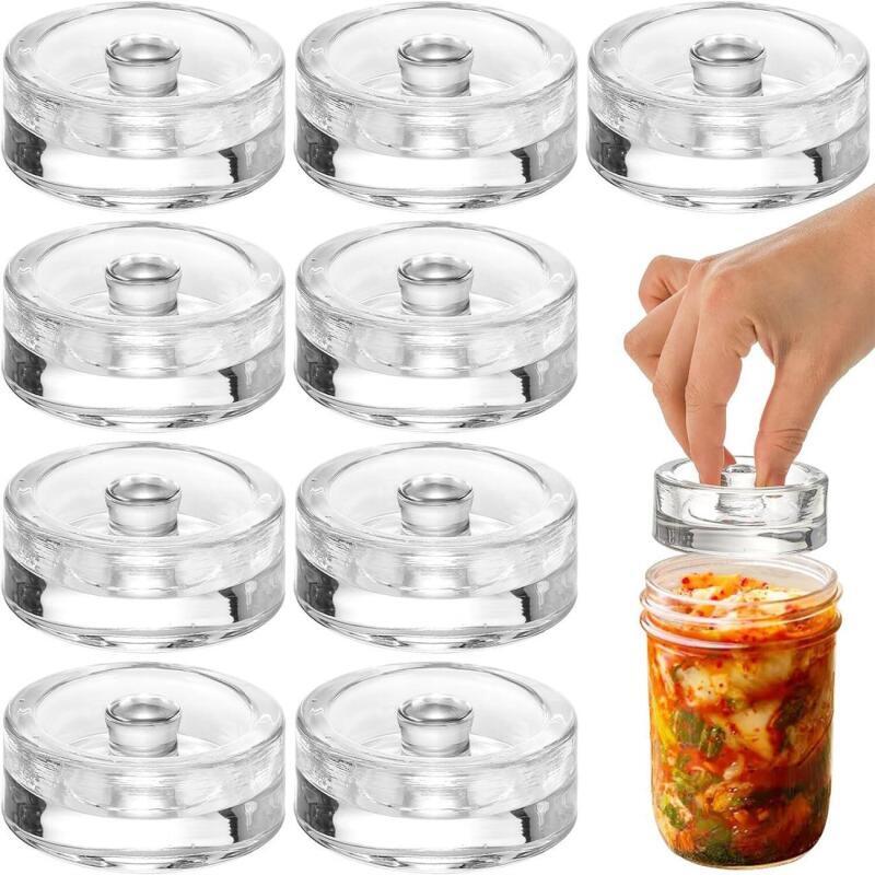 Food Storage Glass Containers - Szeroki otwór fermentacyjny, obciążnik do fermentacji,