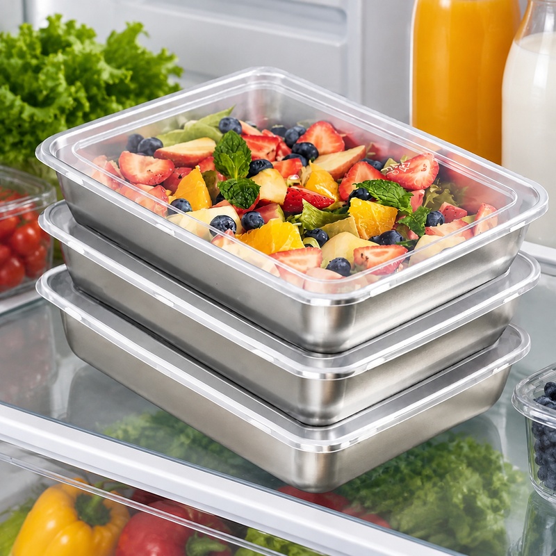 Food Storage Meals - Trzyczęściowy zestaw pojemników na żywność ze