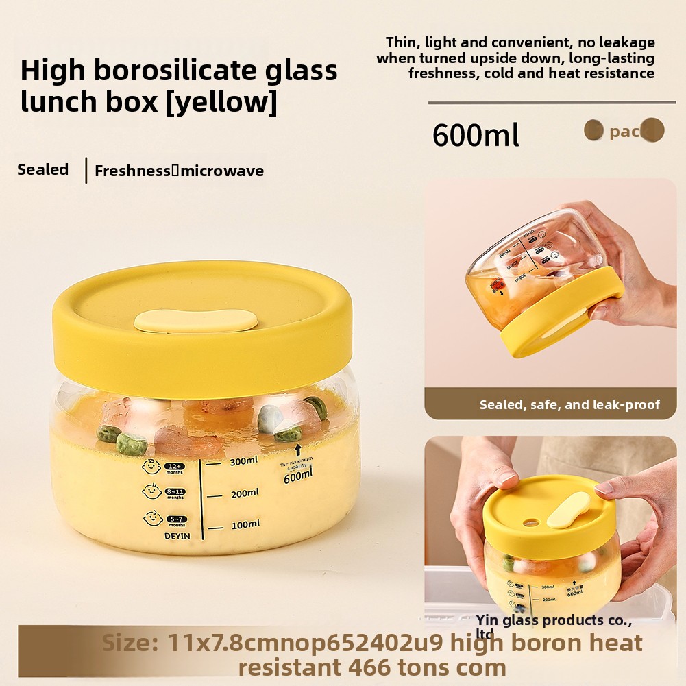 Food Storage Glass Containers - Szklany pojemnik do przechowywania żywności Hermetyczna,