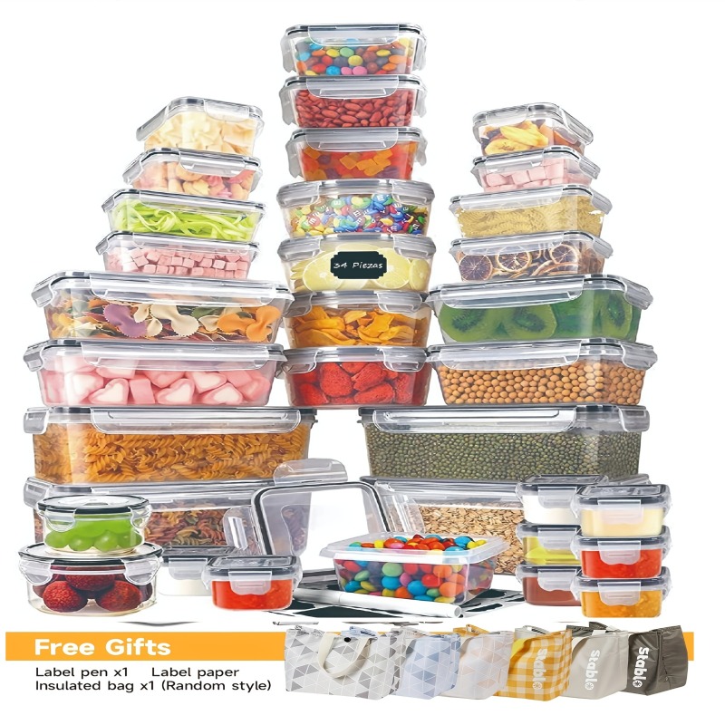 Food Storage Warehouse - 48-częściowy zestaw pojemników do przechowywania żywności