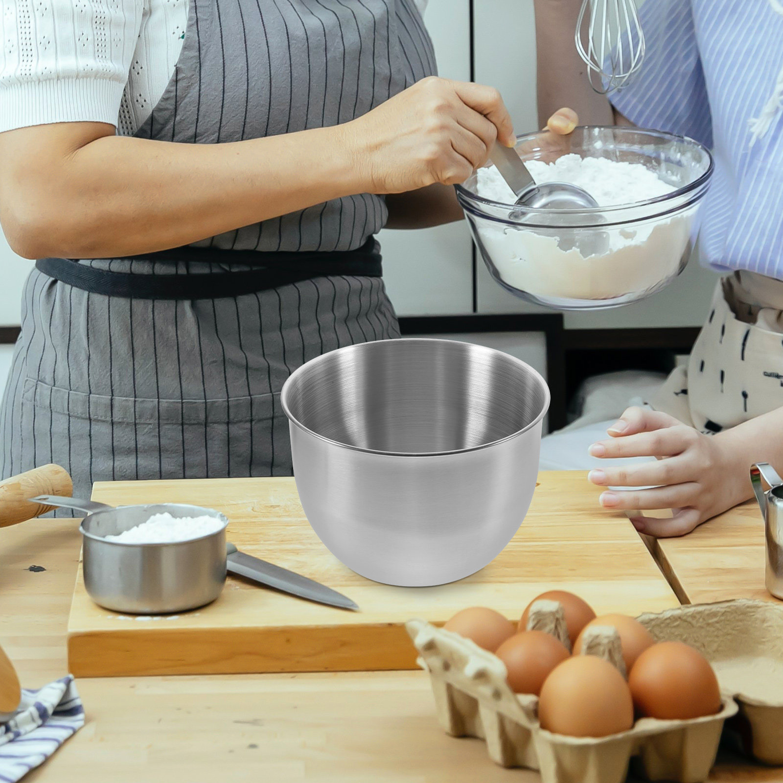 Food Storage In Stainless Steel - Głęboka miska ze stali nierdzewnej, gruba