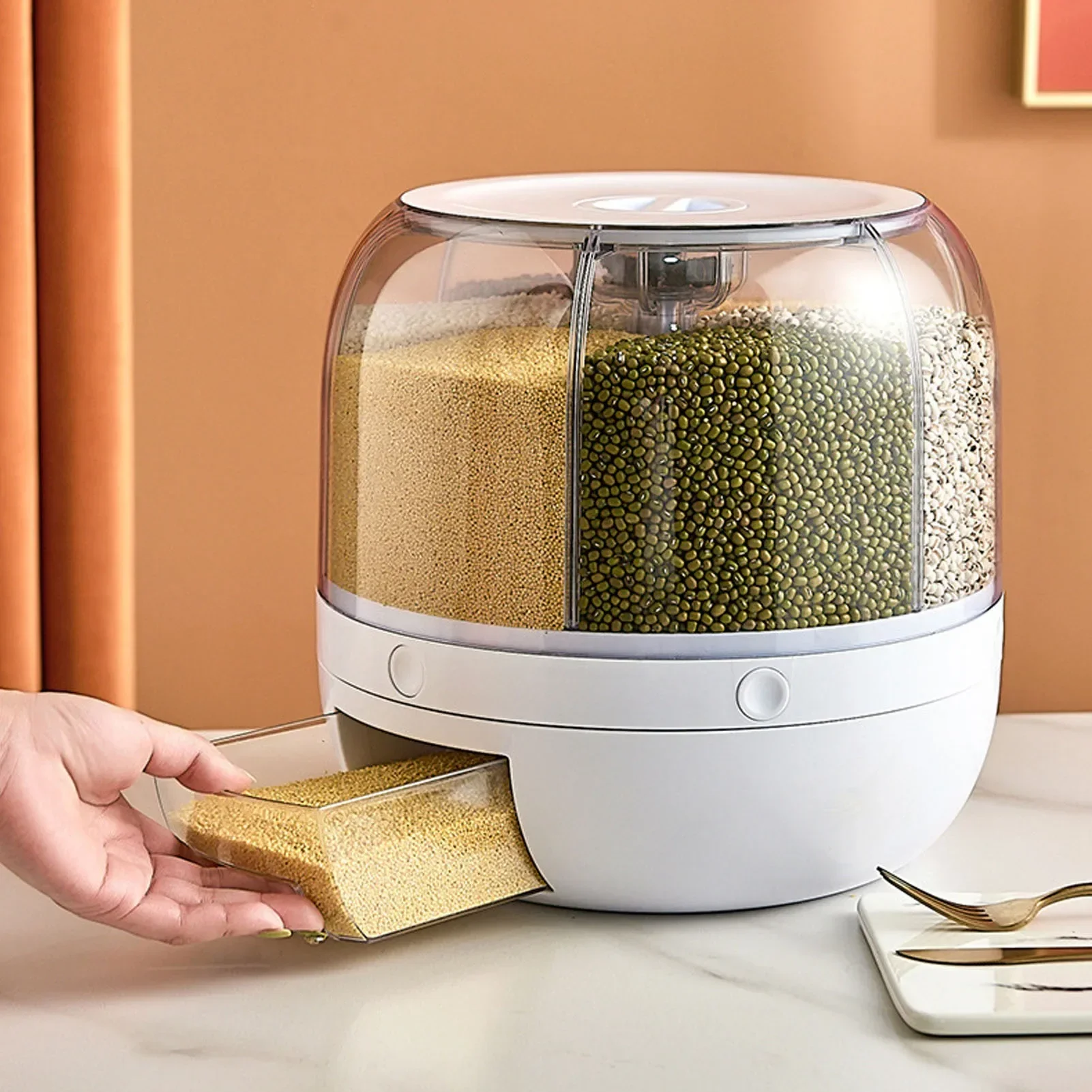 6-komorowy 360 °   Obrotowy, s – Food Storage Meals recenzja i cena