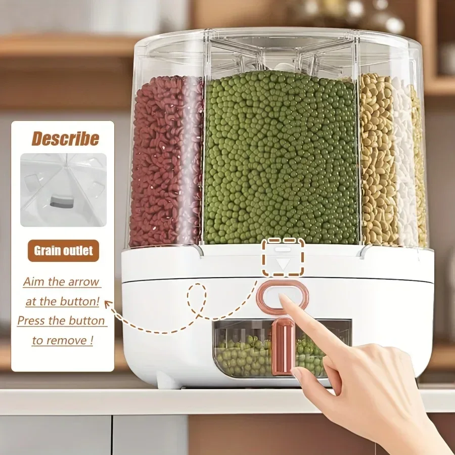 6-komorowy 360 °   Obrotowy, s – Food Storage Meals recenzja i cena