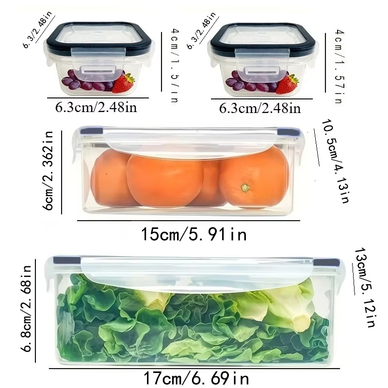 Zestaw 8 sztuk zawiera 4 pojem – Food Storage Cupboard recenzja i cena
